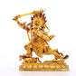 A serene gilt bronze Vajra statue