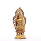 A serene gilt bronze statue of Gautama Buddha