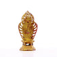 A serene gilt bronze statue of Gautama Buddha