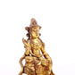 A serene gilt bronze statue of Bodhisattva