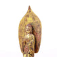 A serene gilt bronze statue of Gautama Buddha