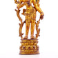 A serene gilt bronze statue of Tara