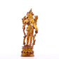 A serene gilt bronze statue of Tara