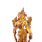 A serene gilt bronze statue of Tara