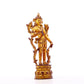 A serene gilt bronze statue of Tara