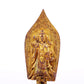 A serene gilt bronze statue of Bodhisattva