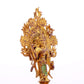 A serene gilt bronze statue of Guanyin