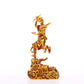 A serene gilt bronze figure