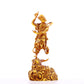 A serene gilt bronze figure