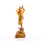 A serene gilt bronze figure