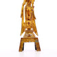 A serene gilt bronze statue of Guanyin