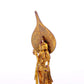 A serene gilt bronze statue of Guanyin