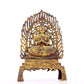 A serene gilt bronze statue of Bodhisattva