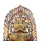 A serene gilt bronze statue of Bodhisattva