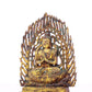 A serene gilt bronze statue of Bodhisattva