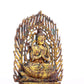 A serene gilt bronze statue of Bodhisattva