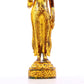 A serene gilt bronze statue of Bodhisattva