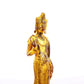 A serene gilt bronze statue of Bodhisattva