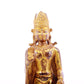 A solemn gilt bronze statue of Tathagata