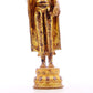 A solemn gilt bronze statue of Tathagata