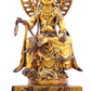 A serene gilt bronze statue of Bodhisattva