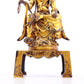 A serene gilt bronze statue of Bodhisattva