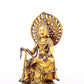 A serene gilt bronze statue of Bodhisattva