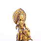 A serene gilt bronze statue of Bodhisattva