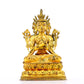 A serene gilt bronze statue of Bodhisattva