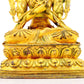 A serene gilt bronze statue of Bodhisattva