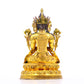 A serene gilt bronze statue of Bodhisattva