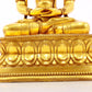 A serene gilt bronze statue of Amitayus Buddha