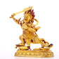 A serene gilt bronze Vajra statue