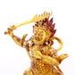 A serene gilt bronze Vajra statue