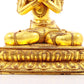 A serene gilt bronze statue of Vajrasattva