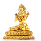 A serene gilt bronze statue of Vajrasattva