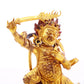 A serene gilt bronze Vajra statue