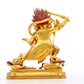 A serene gilt bronze Vajra statue