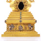 An exquisite gilt bronze and silver Buddhist altar with inlaid gems