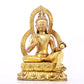 A solemn gilt bronze statue of Tara