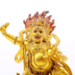 A serene gilt bronze Vajra statue