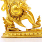 A serene gilt bronze Vajra statue