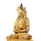 A serene gilt bronze statue of Amitayus Buddha