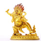 A serene gilt bronze Vajra statue