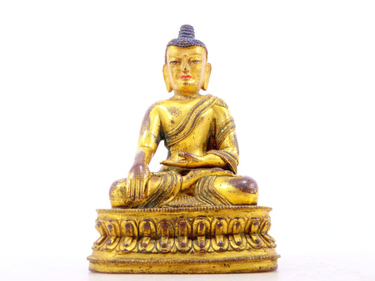 A serene alloy bronze Gautama Buddha