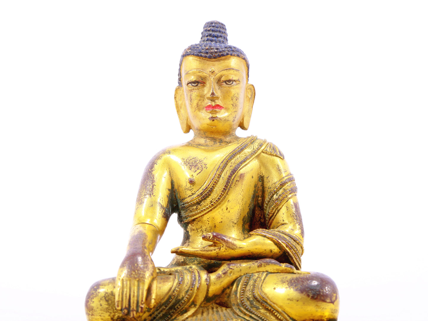 A serene alloy bronze Gautama Buddha