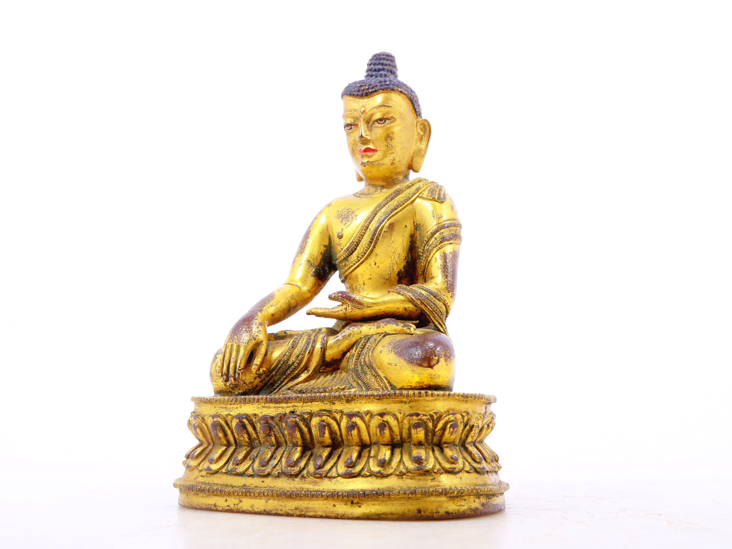 A serene alloy bronze Gautama Buddha