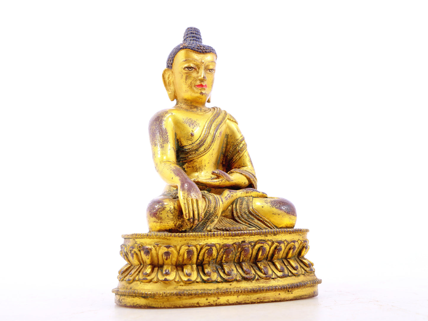 A serene alloy bronze Gautama Buddha