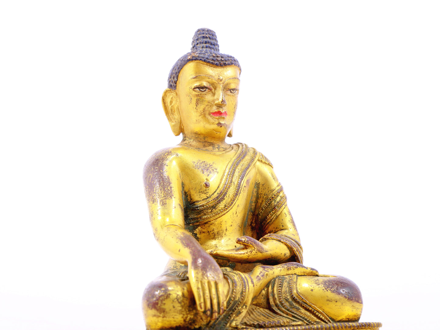 A serene alloy bronze Gautama Buddha