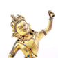 A serene gilt bronze Vajra statue